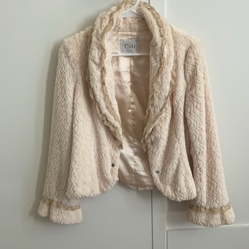 Royal style jacket with golden embellishment